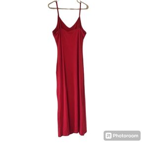 Absolutely love it red maxi dress with adjustable spaghetti straps.